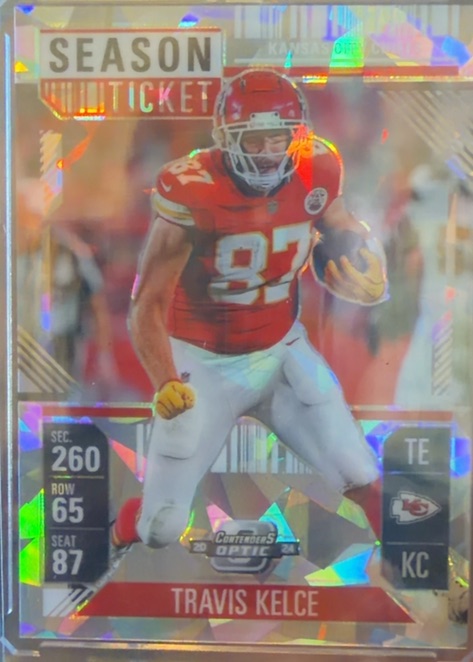 2024 Contenders Optic Travis Kelce Cracked Ice /22 #28